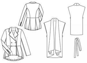 服裝工業(yè)款式圖 你真的會畫嗎 200張對照圖 教你如何正確理解 時裝平面款式圖 附 時裝款式圖畫法